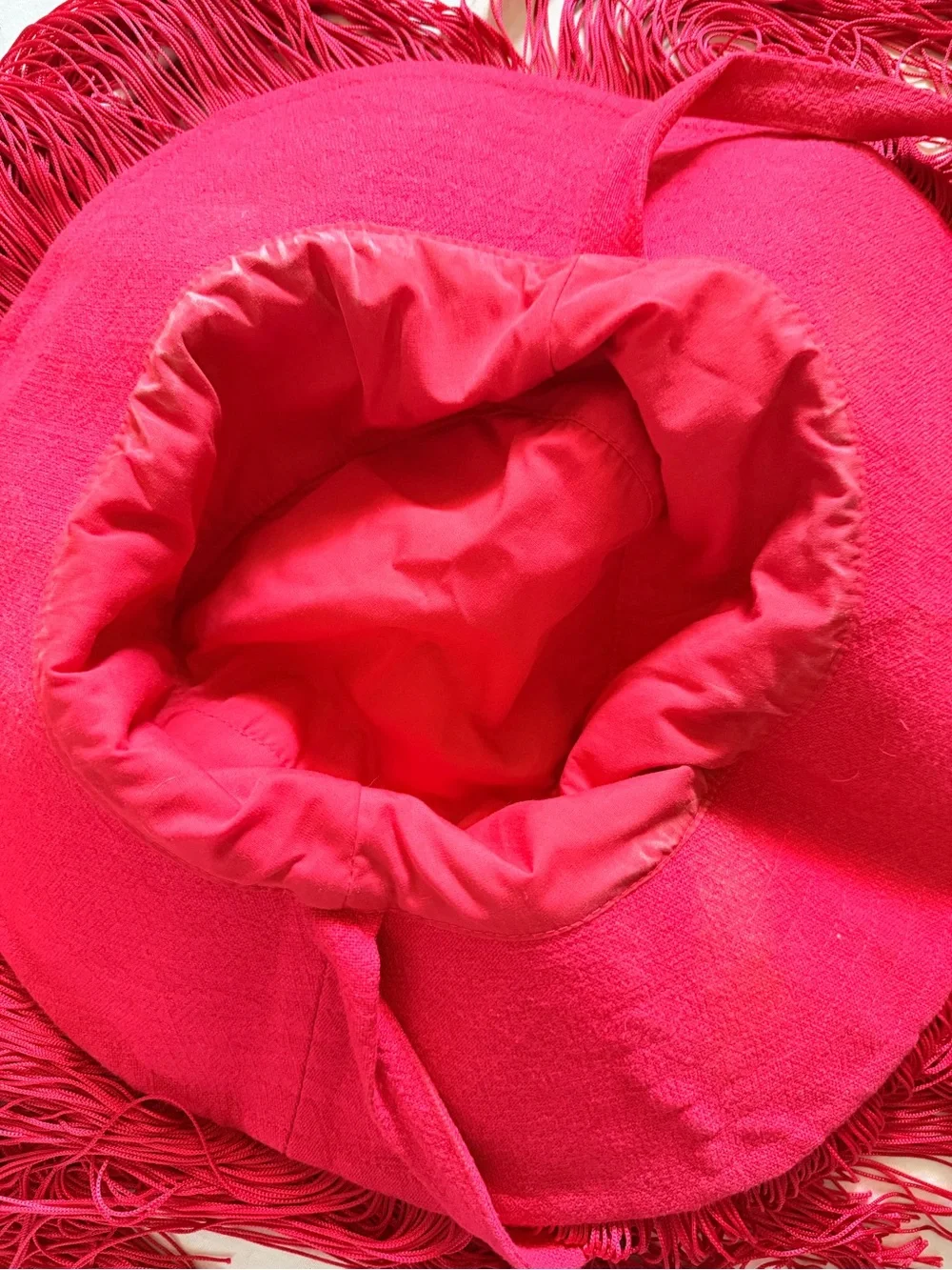 Bright Red Privacy Hat